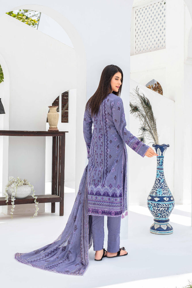 Sangat Dressline Embroidered lawn Print 02 - Waheed Javaid Collections