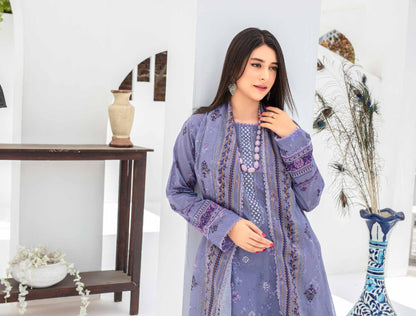 Sangat Dressline Embroidered lawn Print 02 - Waheed Javaid Collections