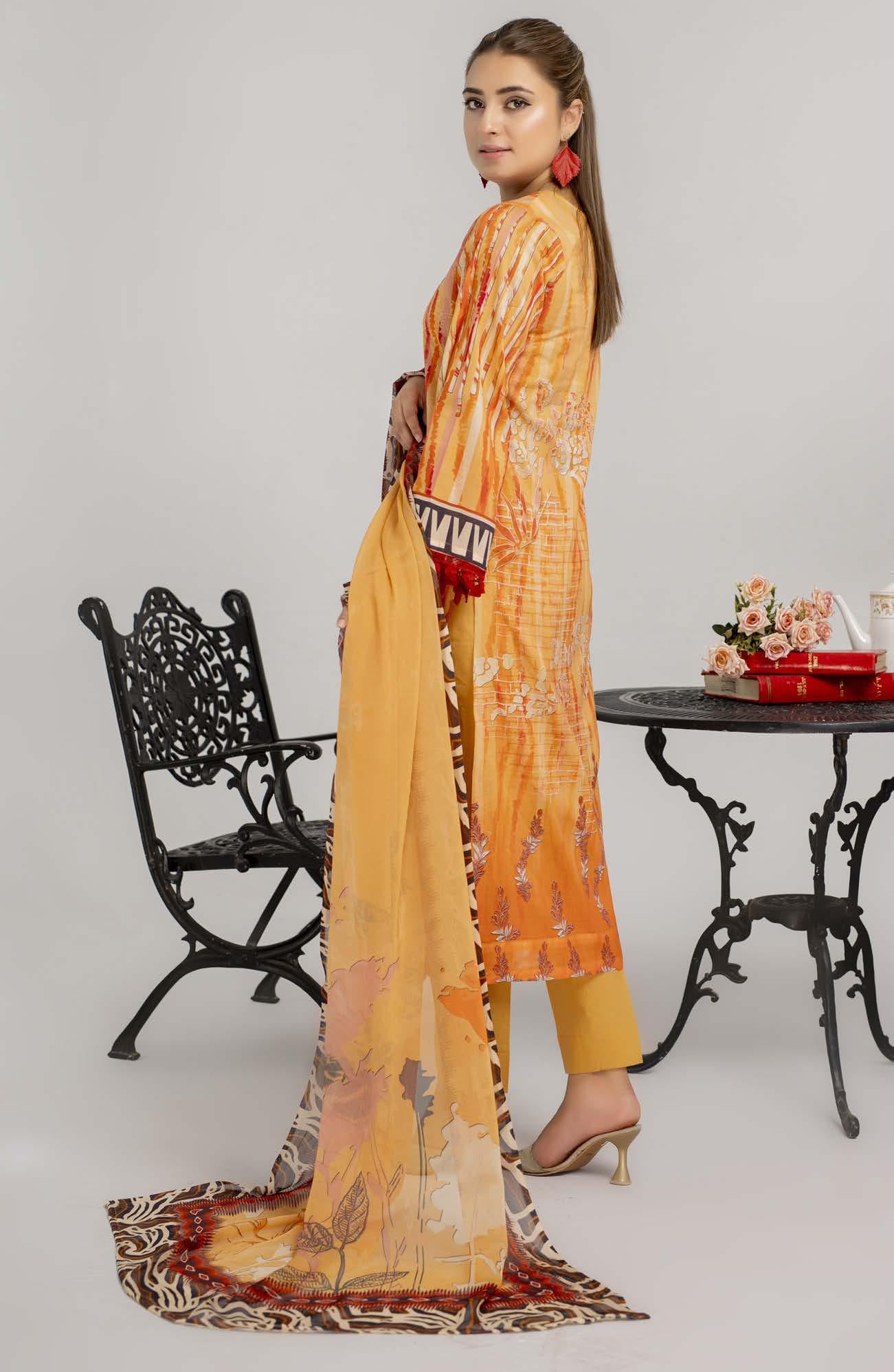 Saheliyaaan Lawn Chikenkari Chiffon Dupatta 008 - Waheed Javaid Collections