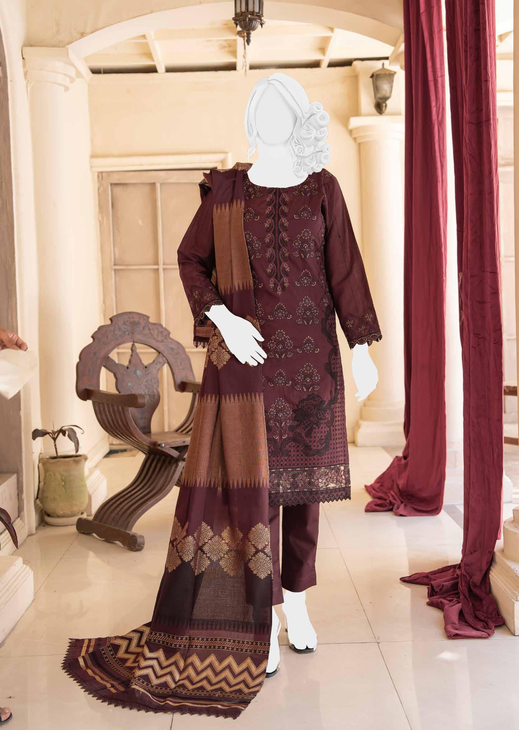 Noor e Sehar embroidered 02 - Waheed Javaid Collections