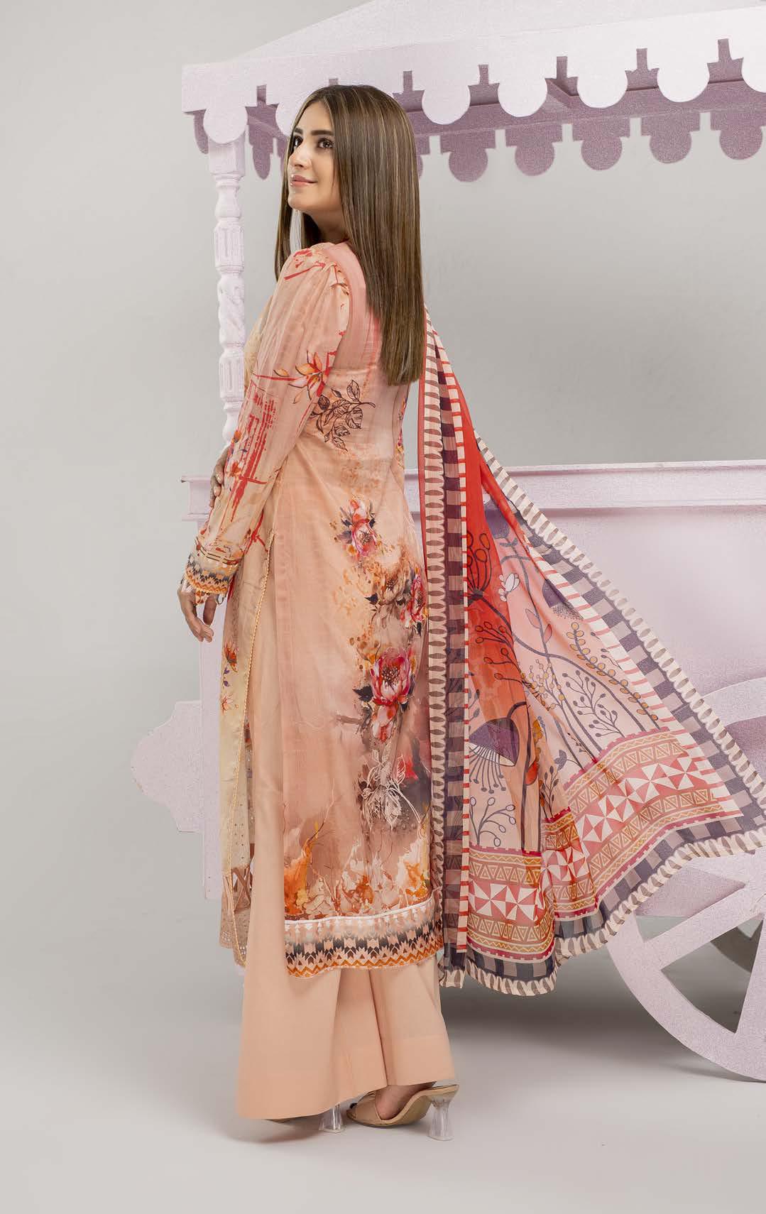 Saheliyaaan Lawn Chikenkari Chiffon Dupatta 002 - Waheed Javaid Collections