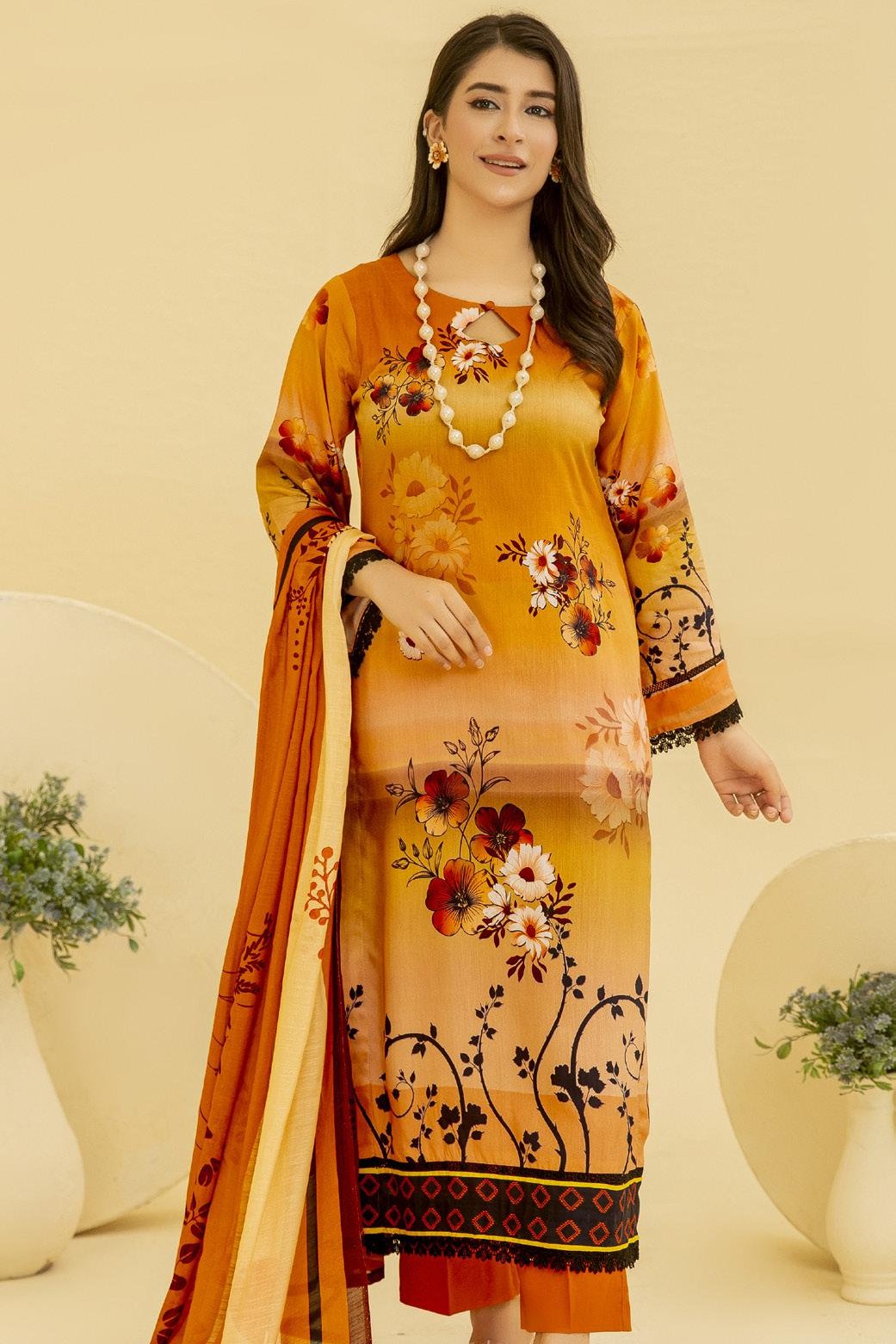 SHEIN Viscose Milli 08 - Waheed Javaid Collections