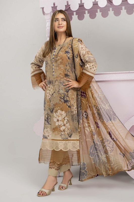 Saheliyaaan Lawn Chikenkari Chiffon Dupatta 003 - Waheed Javaid Collections