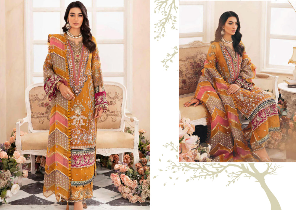 Rajkumari Organza Sania 01 - Waheed Javaid Collections