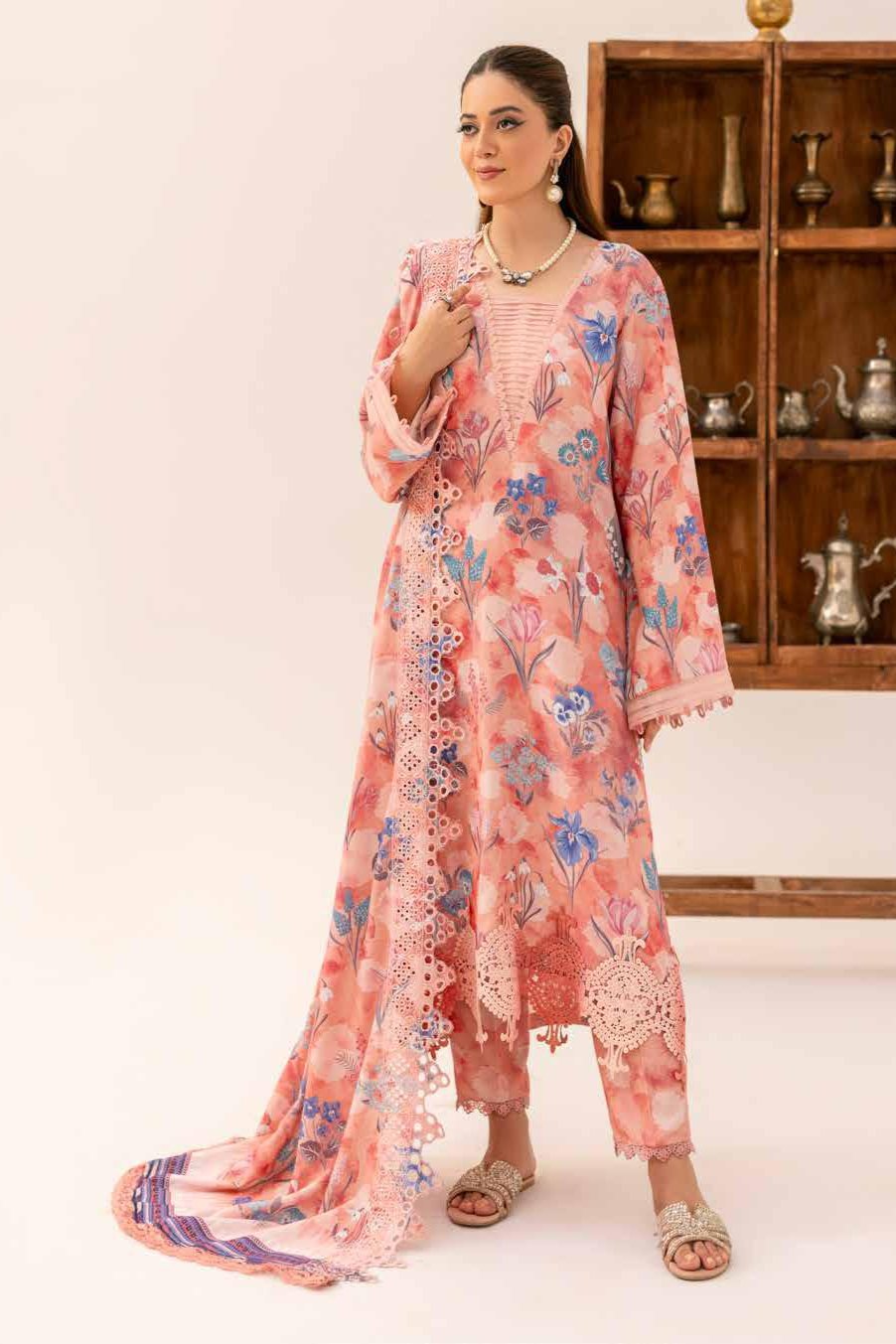 Aafreen Karandi Riaz Arts AF-137 - Waheed Javaid Collections