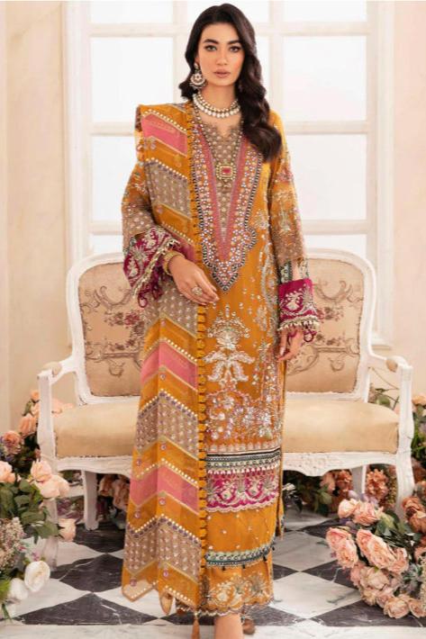 Rajkumari Organza Sania 01 - Waheed Javaid Collections